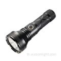 Wason 2023 High Beam Bright SST40 1200 Lumens ทางยุทธวิธีไฟฉายชาร์จไฟฉายแบบชาร์จไฟได้สำหรับการใช้งานฉุกเฉินและกลางแจ้ง